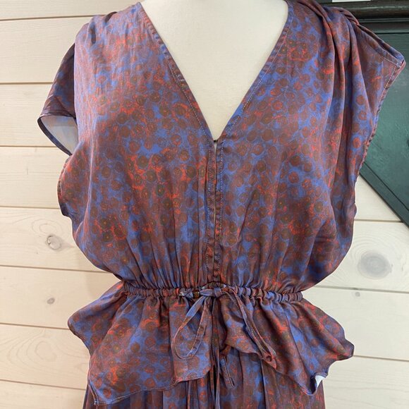 021New Free People Dreambound Maxi Skirt Red/Blue NWOT Sizes XS & L - Picture 7 of 11